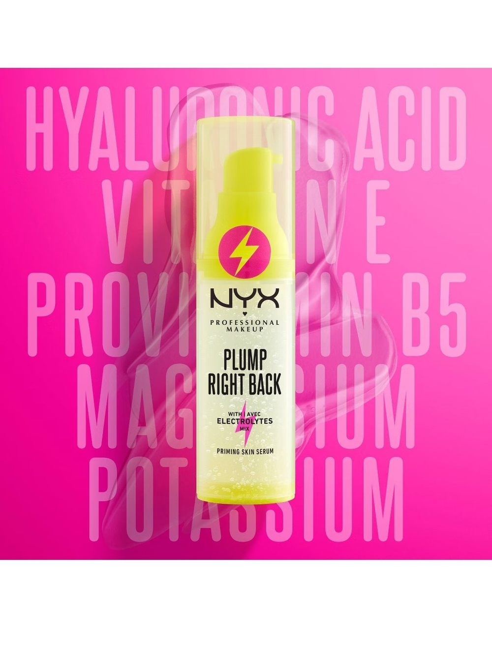 NYX Plump Right Back Hydrating Primer - Neon Yellow Packaging - Picture 3 of 3